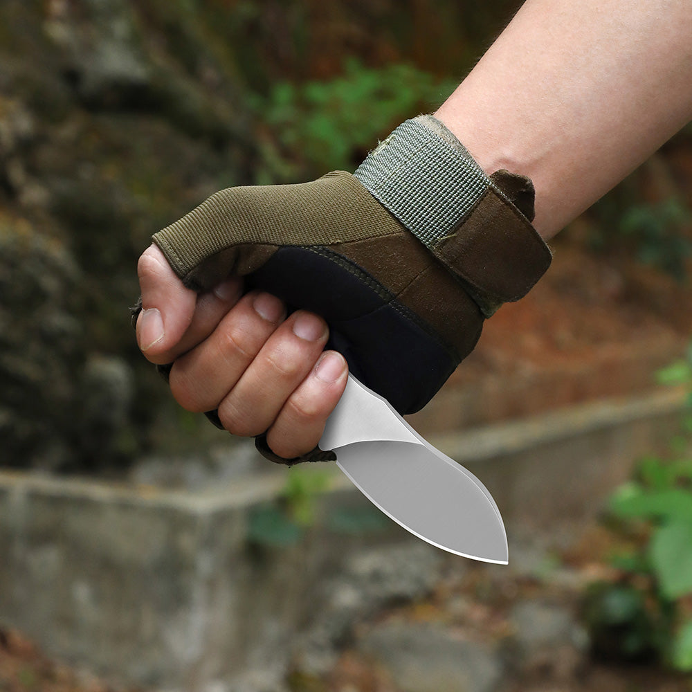 Omesio Nessmuk EDC Neck Knife | D2 Steel Full Tang Fixed Blade with Kydex Sheath