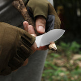 Omesio Nessmuk EDC Neck Knife | D2 Steel Full Tang Fixed Blade with Kydex Sheath