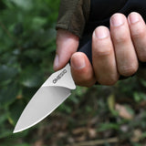 Coltello a lama fissa Omesio Compact D2 con fodero in Kydex