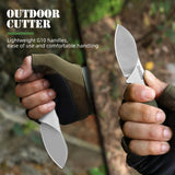 Omesio Nessmuk EDC Neck Knife | D2 Steel Full Tang Fixed Blade with Kydex Sheath
