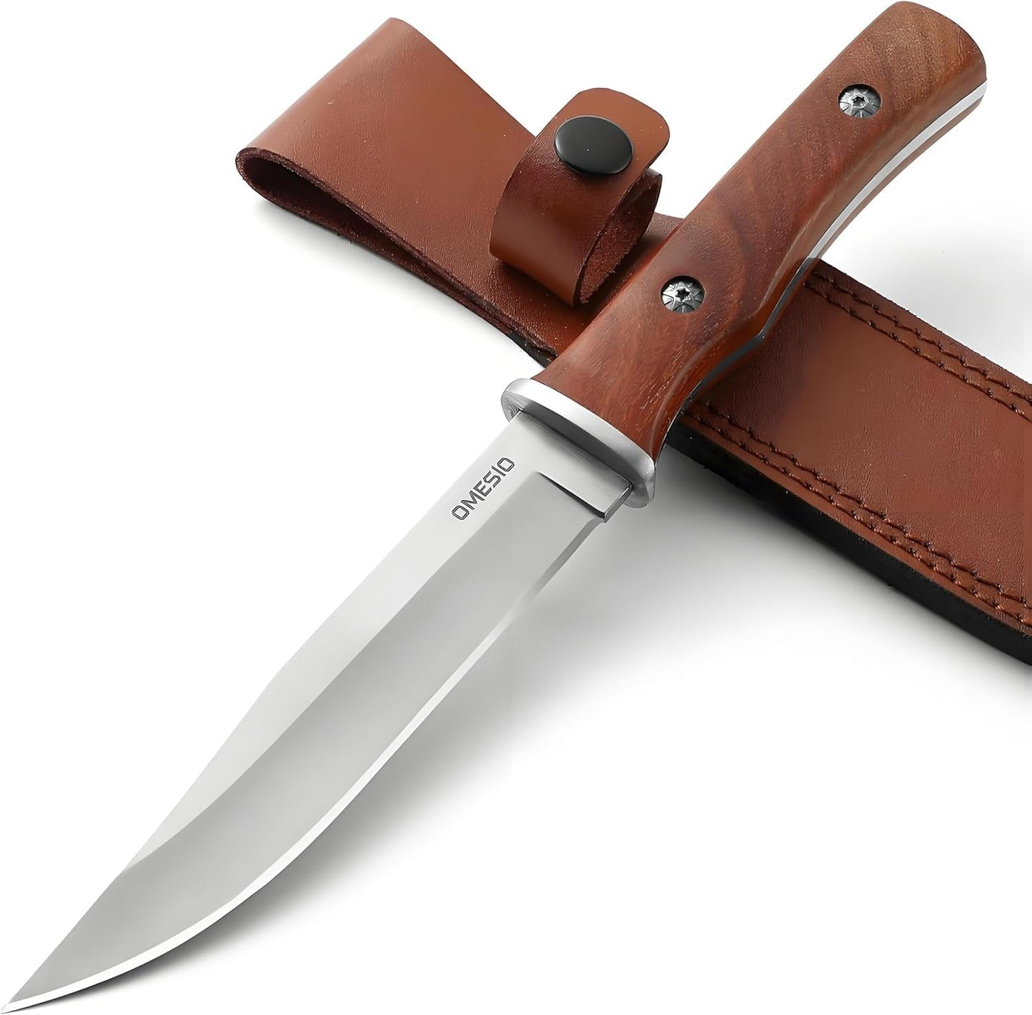 Omesio L-LY12H with Hunting knife Sheath Fixed Blade Knife 5CR13MOV Steel
