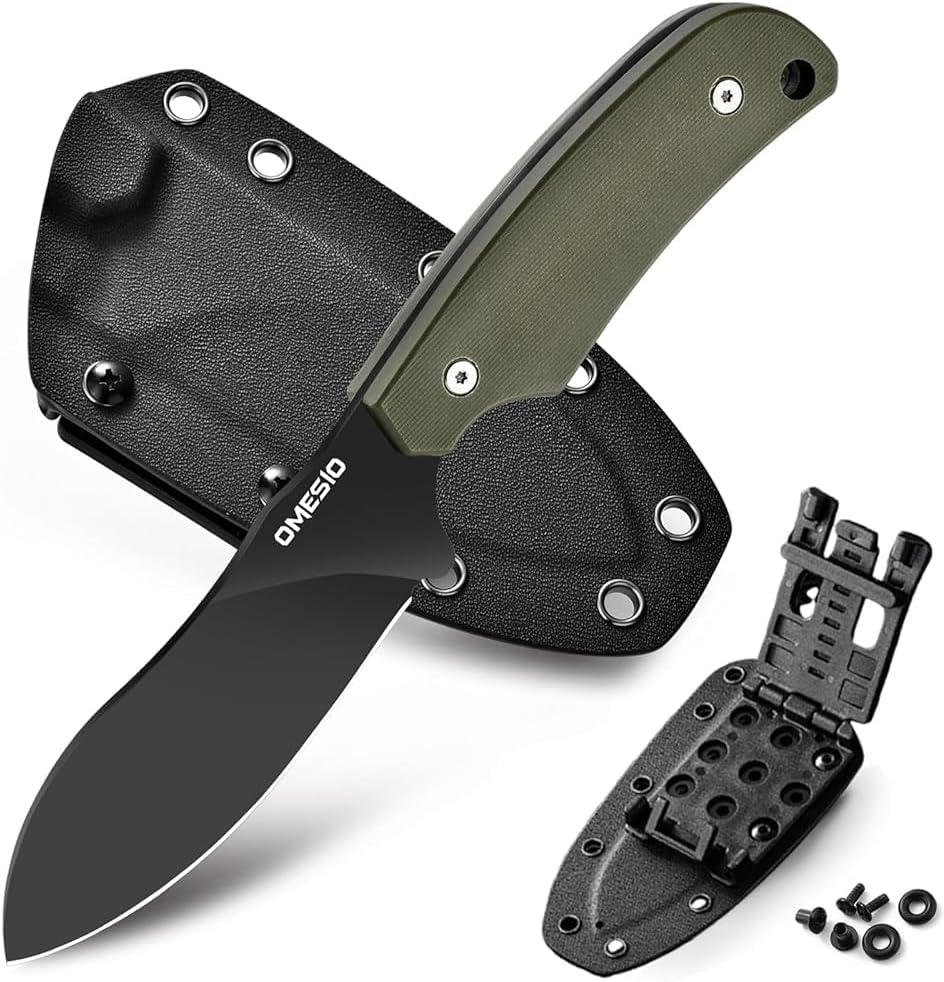 Coltello da caccia Omesio L- LJR Nessmuk con fodero in Kydex