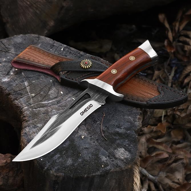 Omesio  L-MR15H Outdoor Survival Knife with Sheath