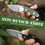 Omesio S-HT Compact D2 Neck Knife with Kydex Sheath