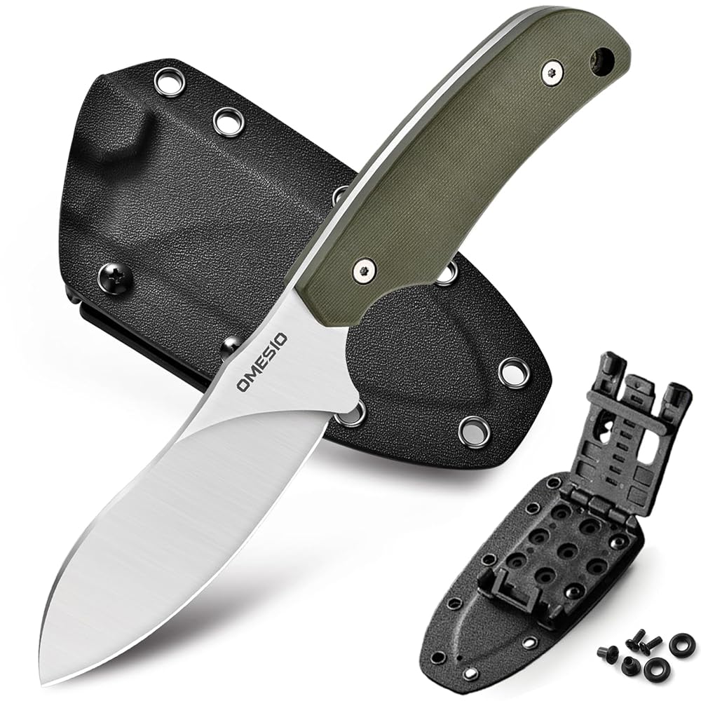 Coltello da caccia Omesio L- LJR Nessmuk con fodero in Kydex