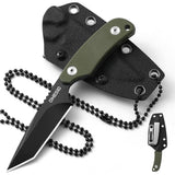 Omesio Tactical D2 Fixed Blade EDC Neck Knife