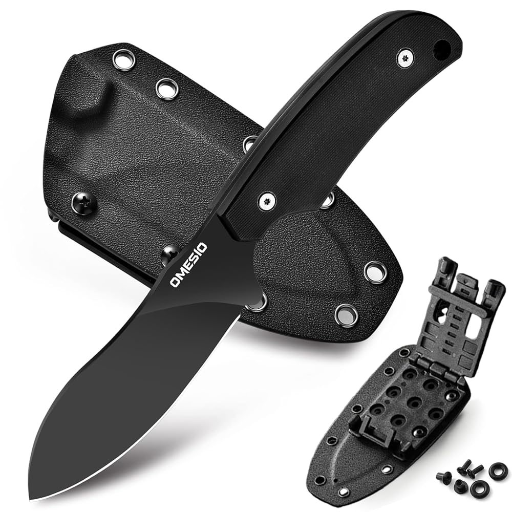 Coltello da caccia Omesio L- LJR Nessmuk con fodero in Kydex