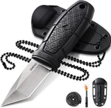 Omesio S-MY21 Tanto Knife, Outdoor Neck Knife