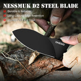 Coltello da caccia Omesio L- LJR Nessmuk con fodero in Kydex