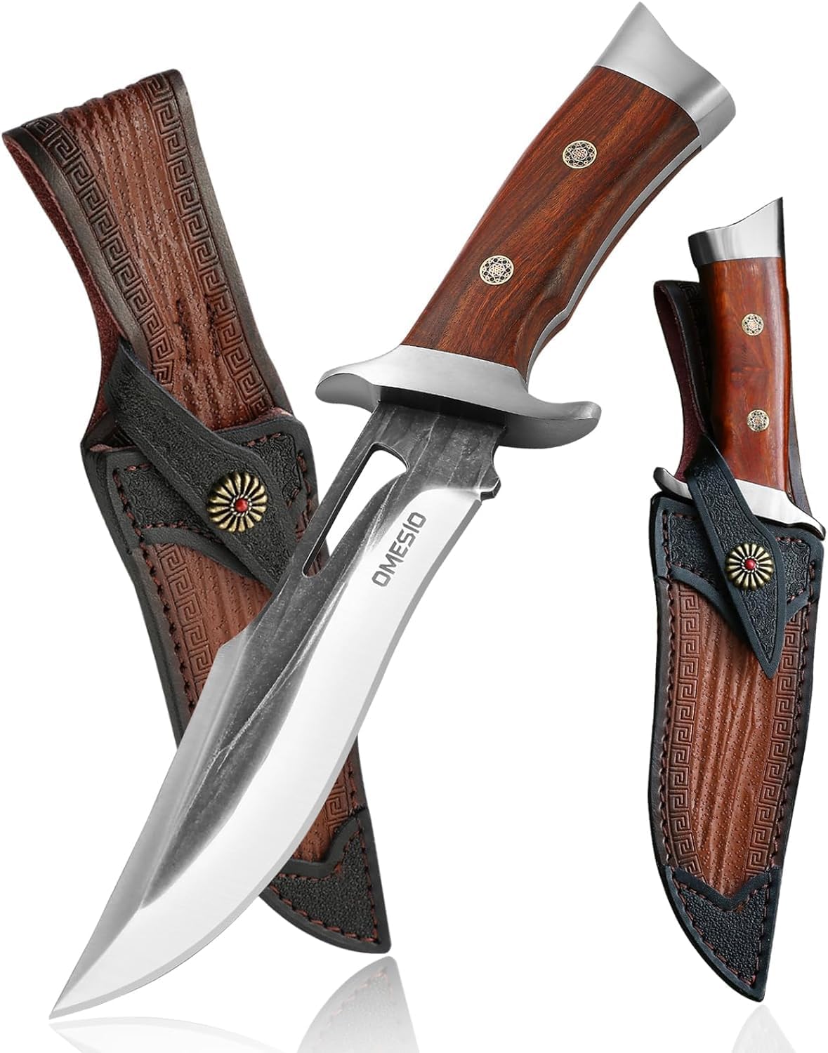 Omesio  L-MR15H Outdoor Survival Knife with Sheath