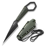 Omesio Compact Full Tang EDC Neck Knife | Black
