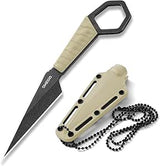 Omesio Compact Full Tang EDC Neck Knife | Black