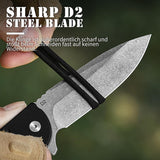 Omesio S-LB  EDC Folding Pocket Button Lock Knife