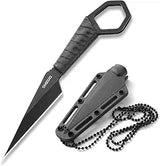 Omesio Compact Full Tang EDC Neck Knife | Black