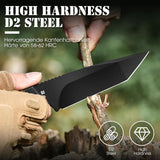 Omesio Tanto Tactical Survival Knife with Sheath