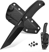 Omesio Tanto Tactical Survival Knife with Sheath