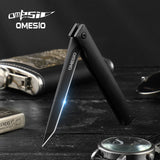 Omesio EDC Slim Tanto Knife | Liner Lock & Flipper Open
