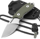 Omesio S-HT Compact D2 Neck Knife with Kydex Sheath