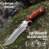 Omesio  L-PJ25H Fixed Blade Knife with Sheath Survival Knife M390 Steel