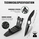 Omesio L-SY Hunting Knife 8.46" Full Tang EDC Horizontal Carry for Men