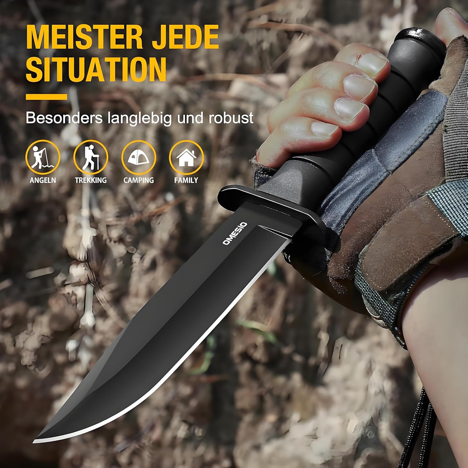 Omesio  L-JC11 Survival knife with Sheath