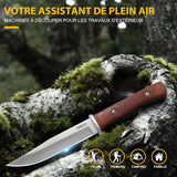 Omesio L-LY12H with Hunting knife Sheath Fixed Blade Knife 5CR13MOV Steel
