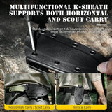 Coltello da caccia Omesio L- LJR Nessmuk con fodero in Kydex