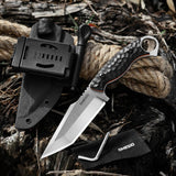 Coltello da sopravvivenza Omesio Tanto con fodero in Kydex,