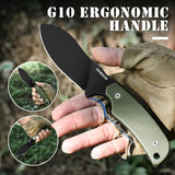 Coltello da caccia Omesio L- LJR Nessmuk con fodero in Kydex