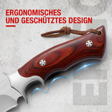 Omesio  L-PJ25H Fixed Blade Knife with Sheath Survival Knife M390 Steel