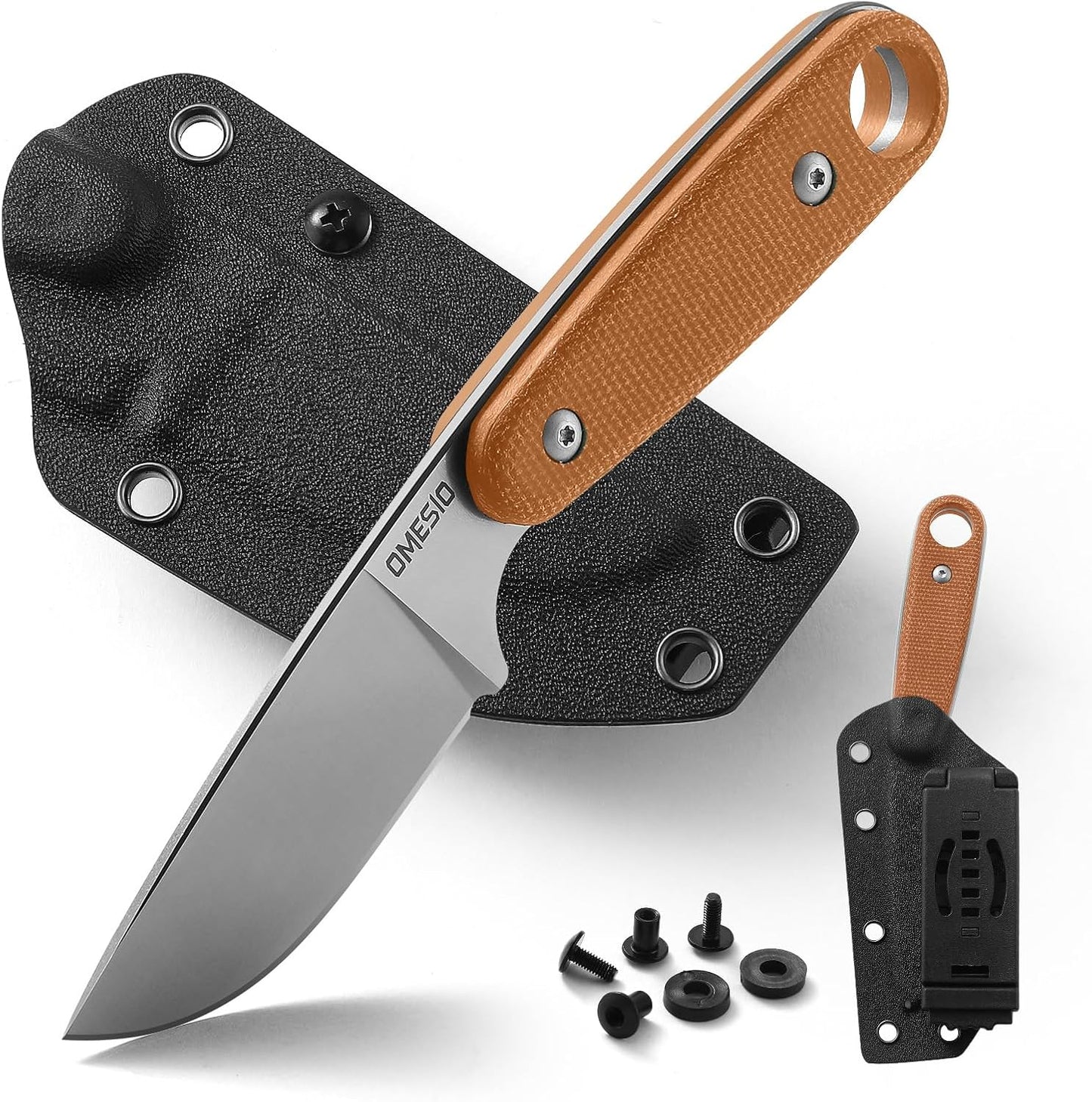 Omesio M-MK Outdoor Knife with 14C28N Steel Blade