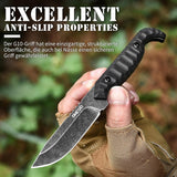 Omesio M-FT 7.6" EDC Fixed Blade Knife with Kydex Sheath
