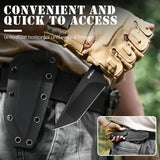 Omesio Tanto Tactical Survival Knife with Sheath