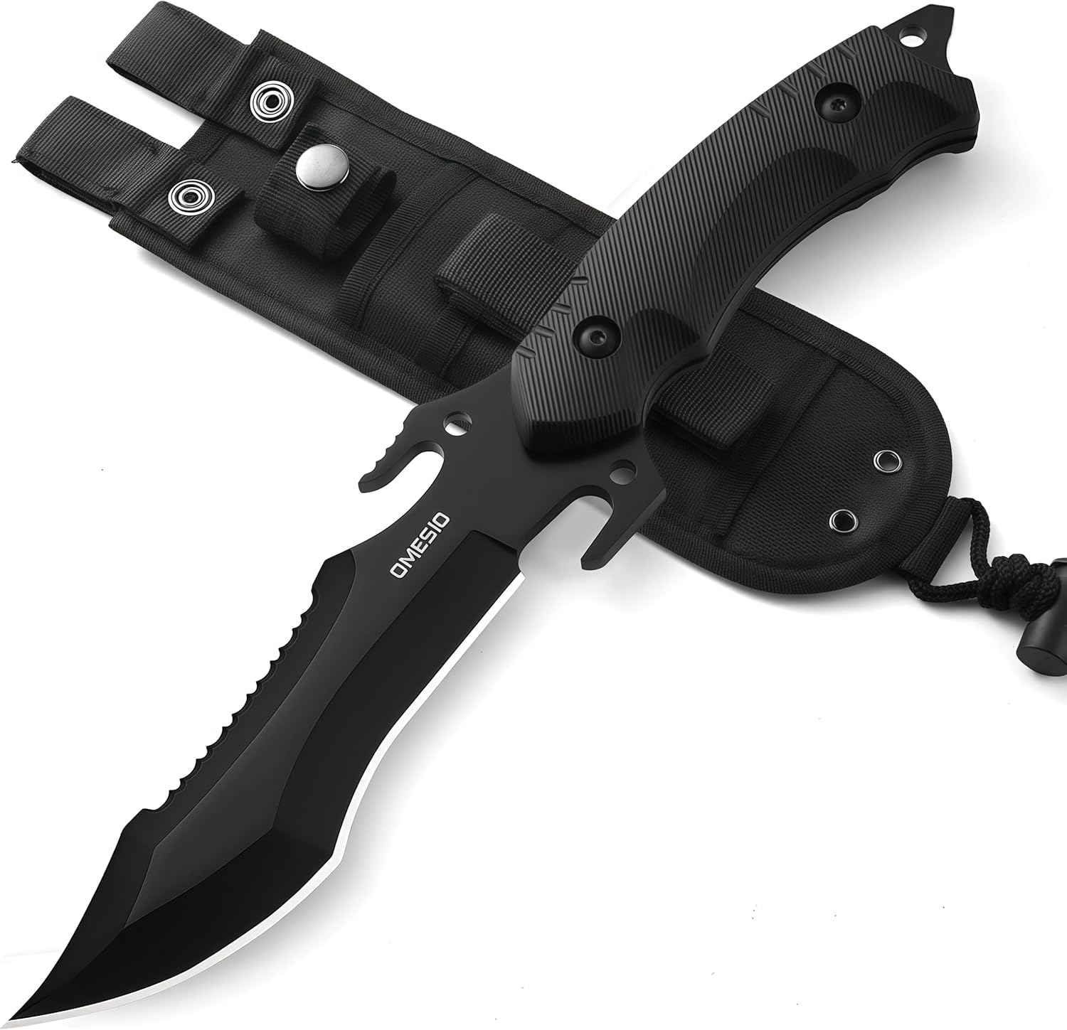 Omesio   L-MS11 with Fixed Blade Knife Sheath Hunting knife 5CR14MOV Steel