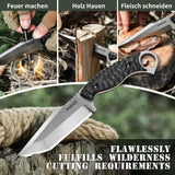 Coltello da sopravvivenza Omesio Tanto con fodero in Kydex,