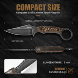 Omesio EDC Neck Knife with Sheath  D2 Steel with G10 Handle