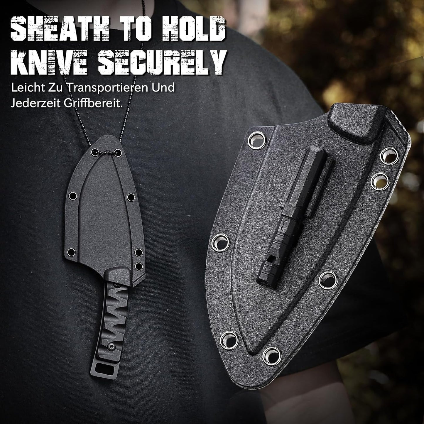 Omesio Small Fixed Blade Neck Knife