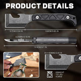 Omesio D2 Steel Neck Knife | Full-Tang EDC Blade with Kydex Sheath