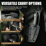 Omesio M-DR17 EDC Neck Knife with Sheath  D2 Steel with G10 Handle