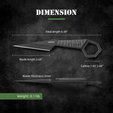Omesio Compact Full Tang EDC Neck Knife | Black