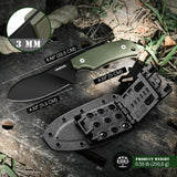Coltello da caccia Omesio L- LJR Nessmuk con fodero in Kydex