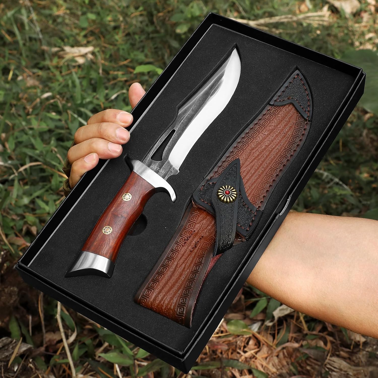 Omesio  L-MR15H Outdoor Survival Knife with Sheath