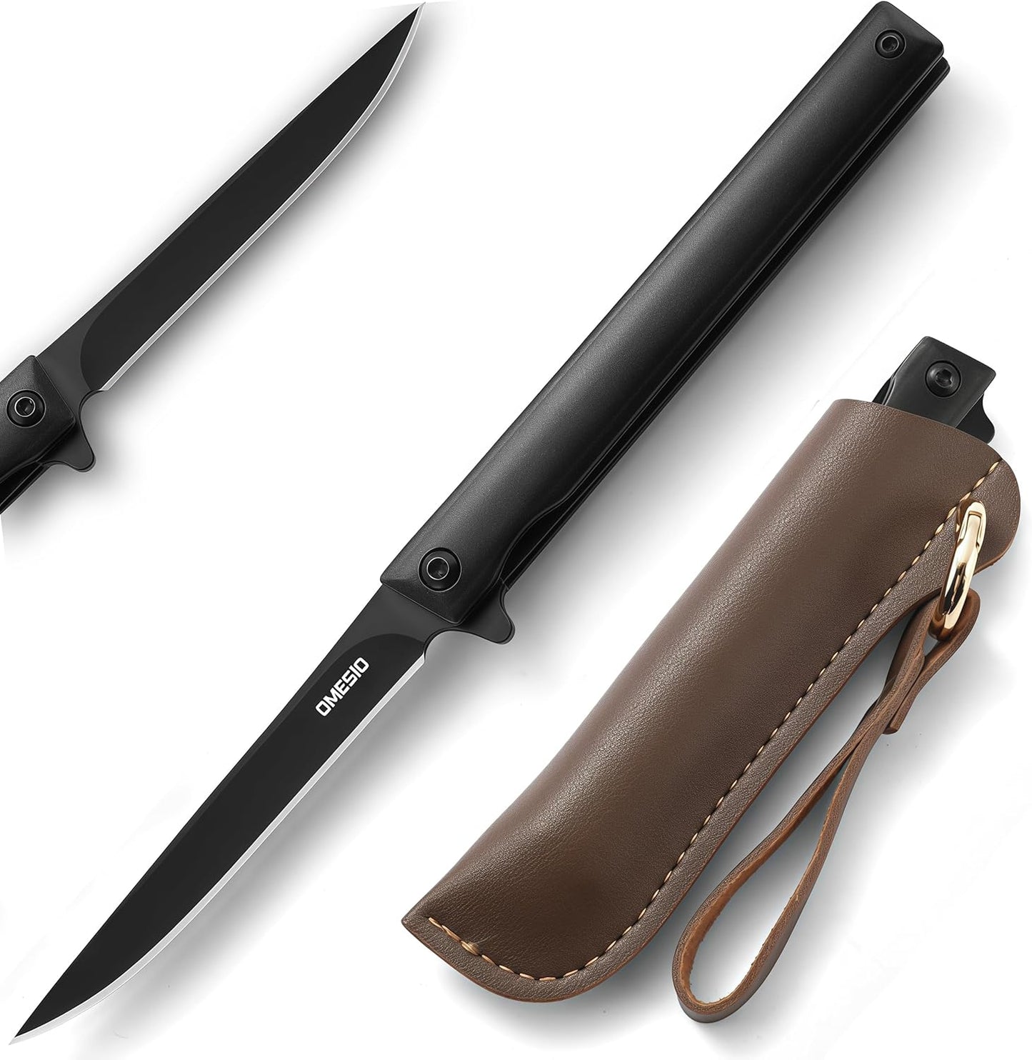 Omesio EDC Slim Tanto Knife | Blocco del rivestimento e apertura a flipper
