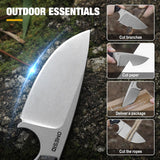 Omesio M-LL ixed Blade Knife 3.54" Blade D2 Steel Tactical Knife
