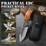 Omesio S-XY  Folding Pocket Knife 420 Steel Steel Pocket Knife