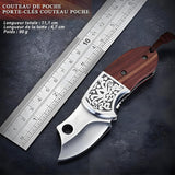 Omesio Mini Wooden Keychain Knife
