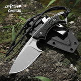 Omesio M-LL ixed Blade Knife 3.54" Blade D2 Steel Tactical Knife