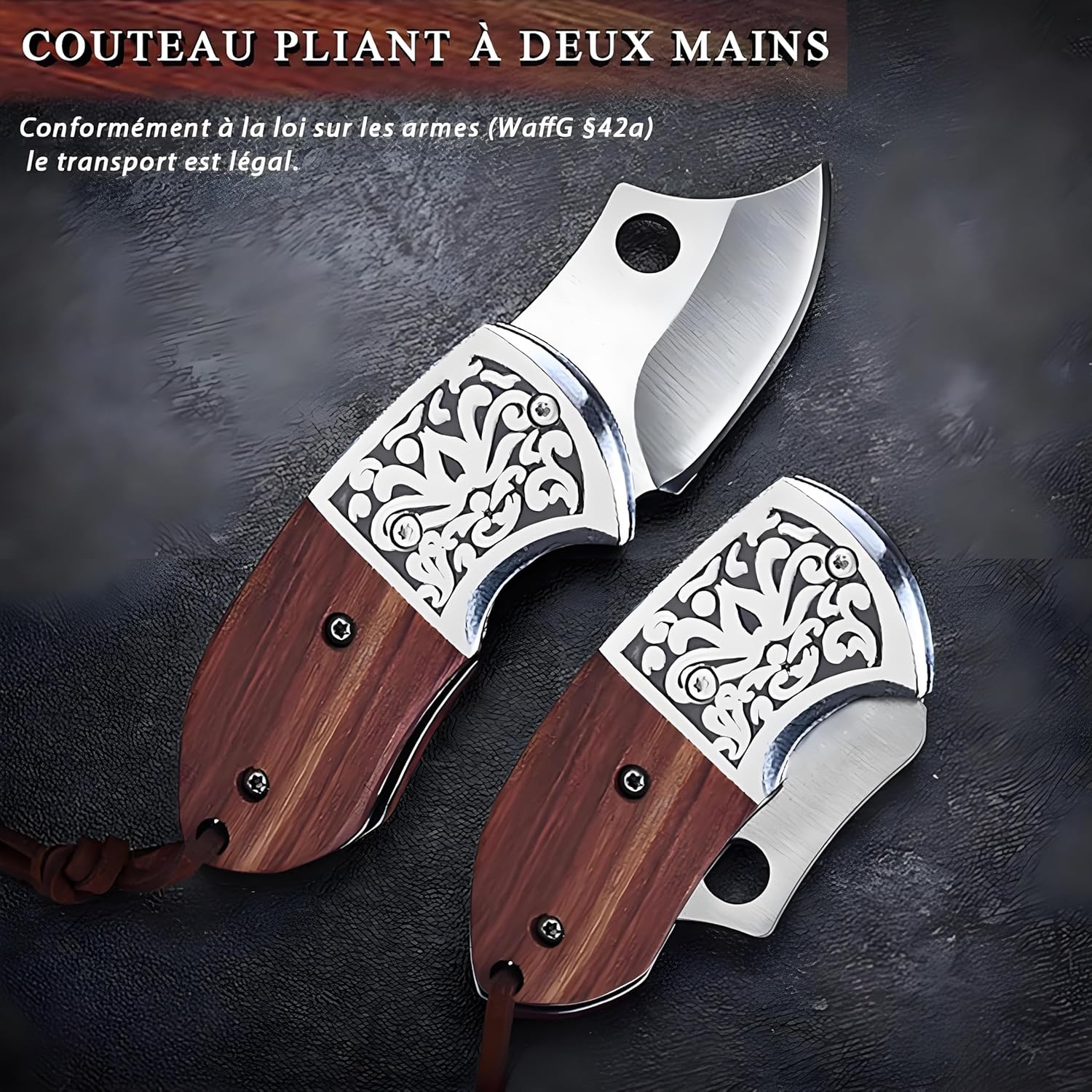 Omesio Mini Wooden Keychain Knife