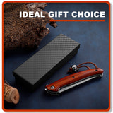 Omesio Handcrafted Damascus Steel Folding Knife