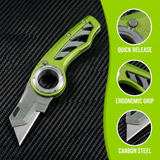 Omesio Mechanical Multi Angle Folding Knife Pocket Utility Tool